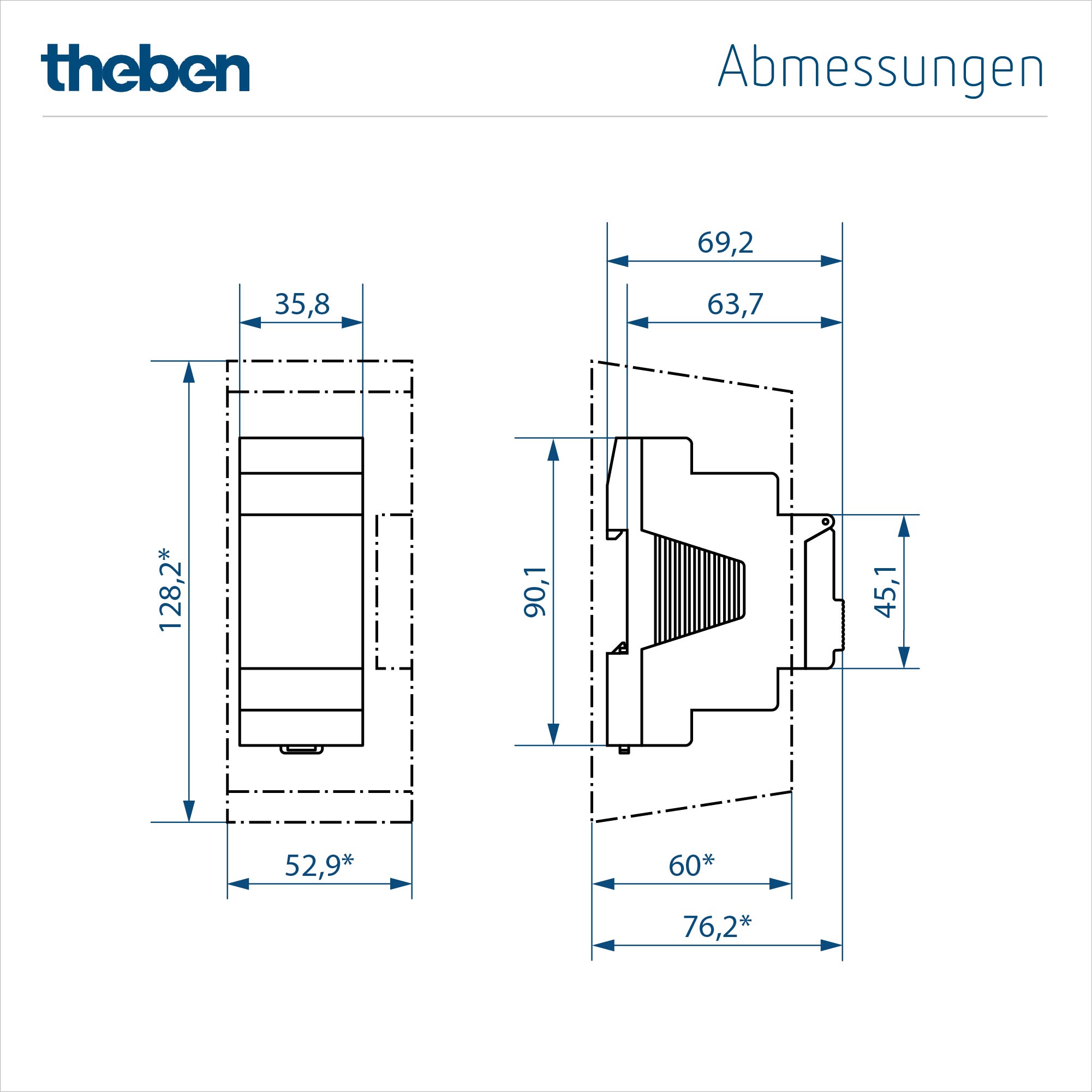 TR 610 top3 "Refurbished", Abmessungen