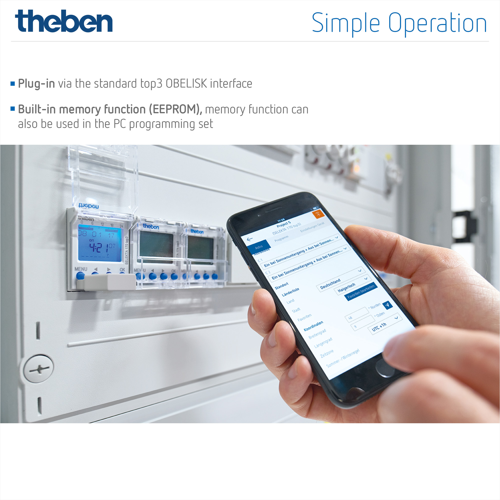 9070130 Bluetooth OBELISK top3 Einfachste Bedienung