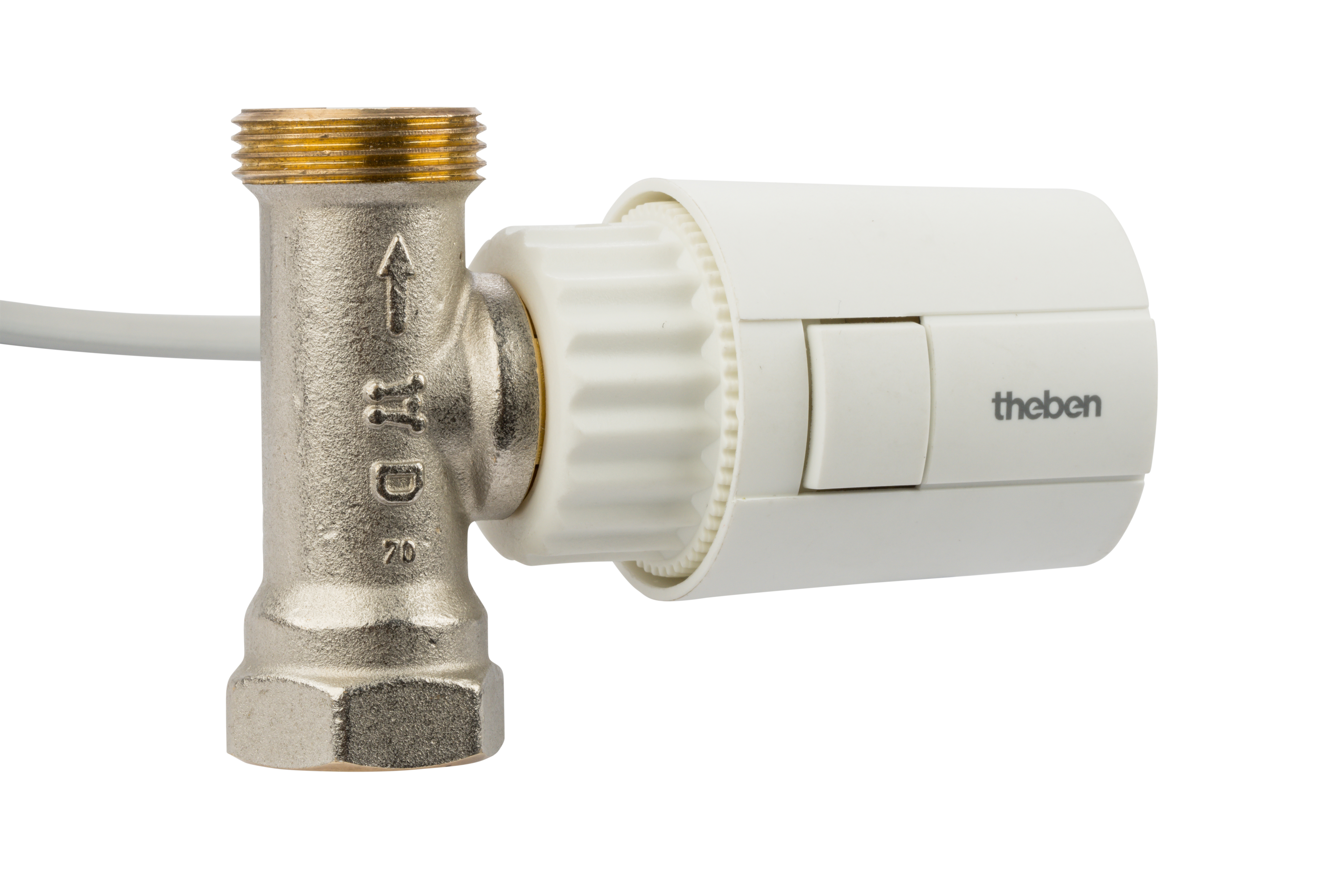 Adapterring VA78 mit angeschlossenem Theben-Stellantrieb