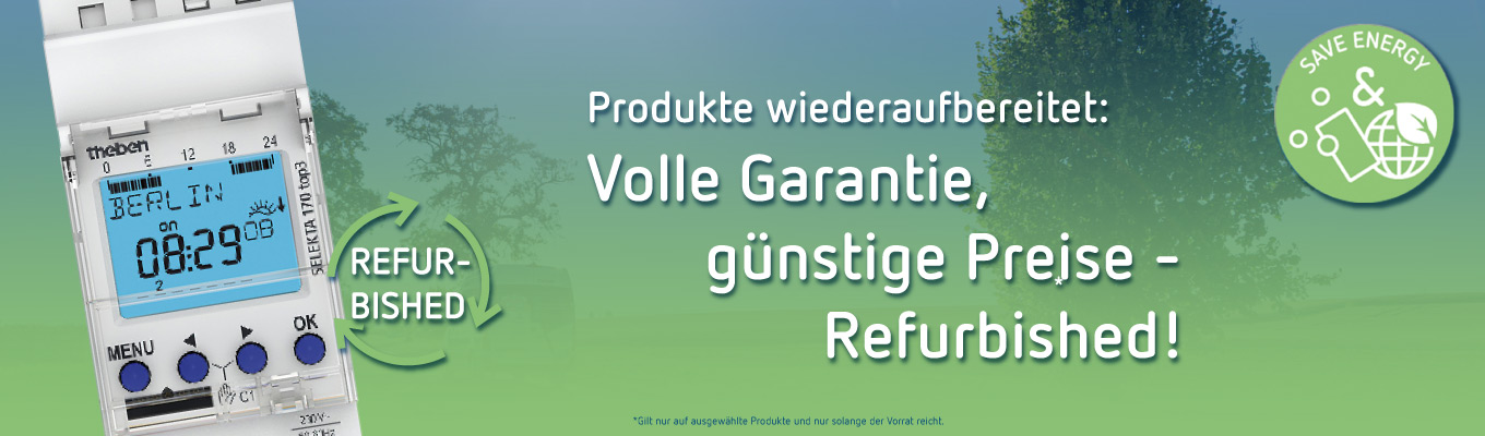 Refurbished Produkt: Digitale Zeitschaltuhr SELEKTA 170 top3 von Theben, Hinweis auf wiederaufbereitete Produkte mit Garantie und günstigem Preis