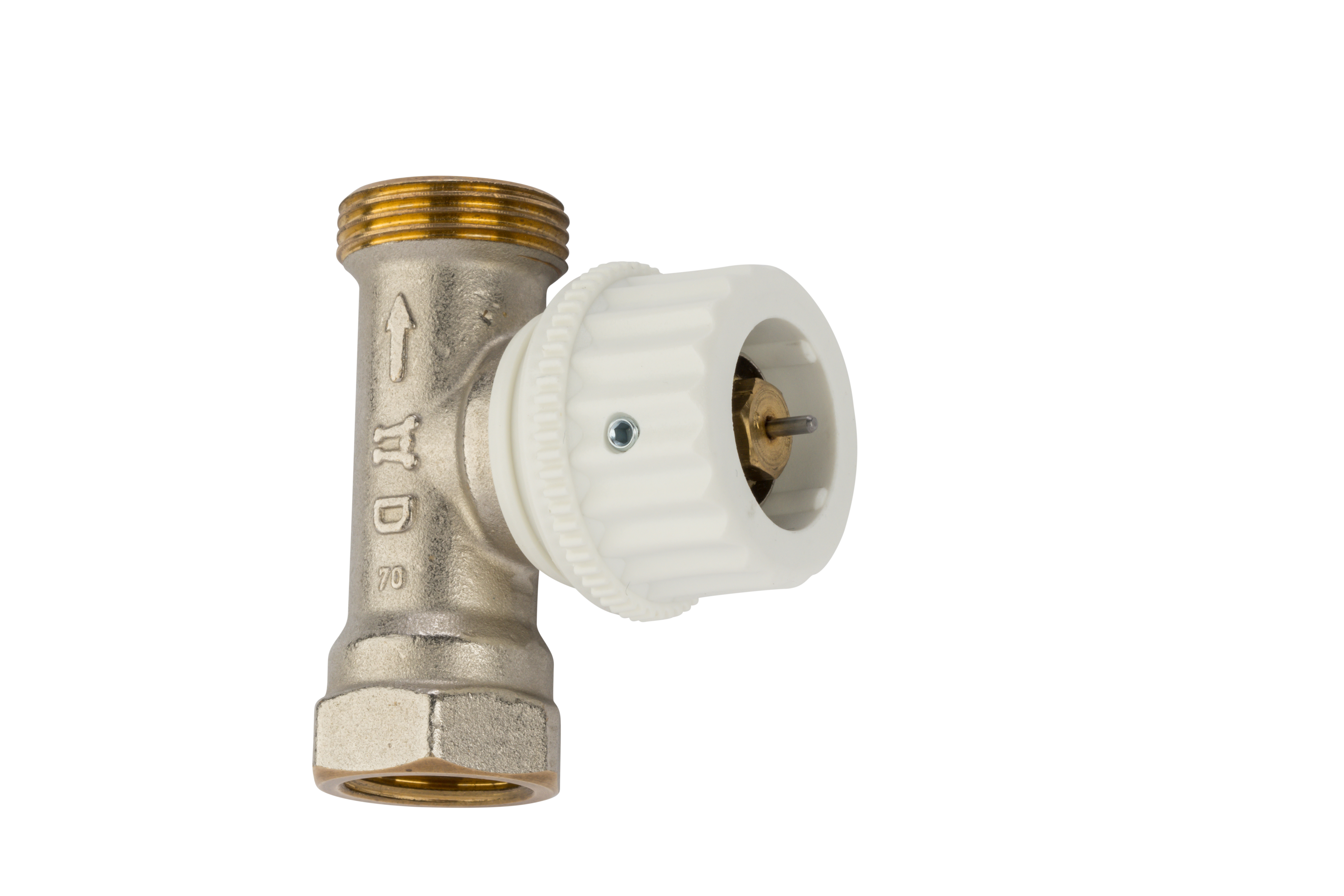 Adapterring VA78 montiert auf Heizkörperventil