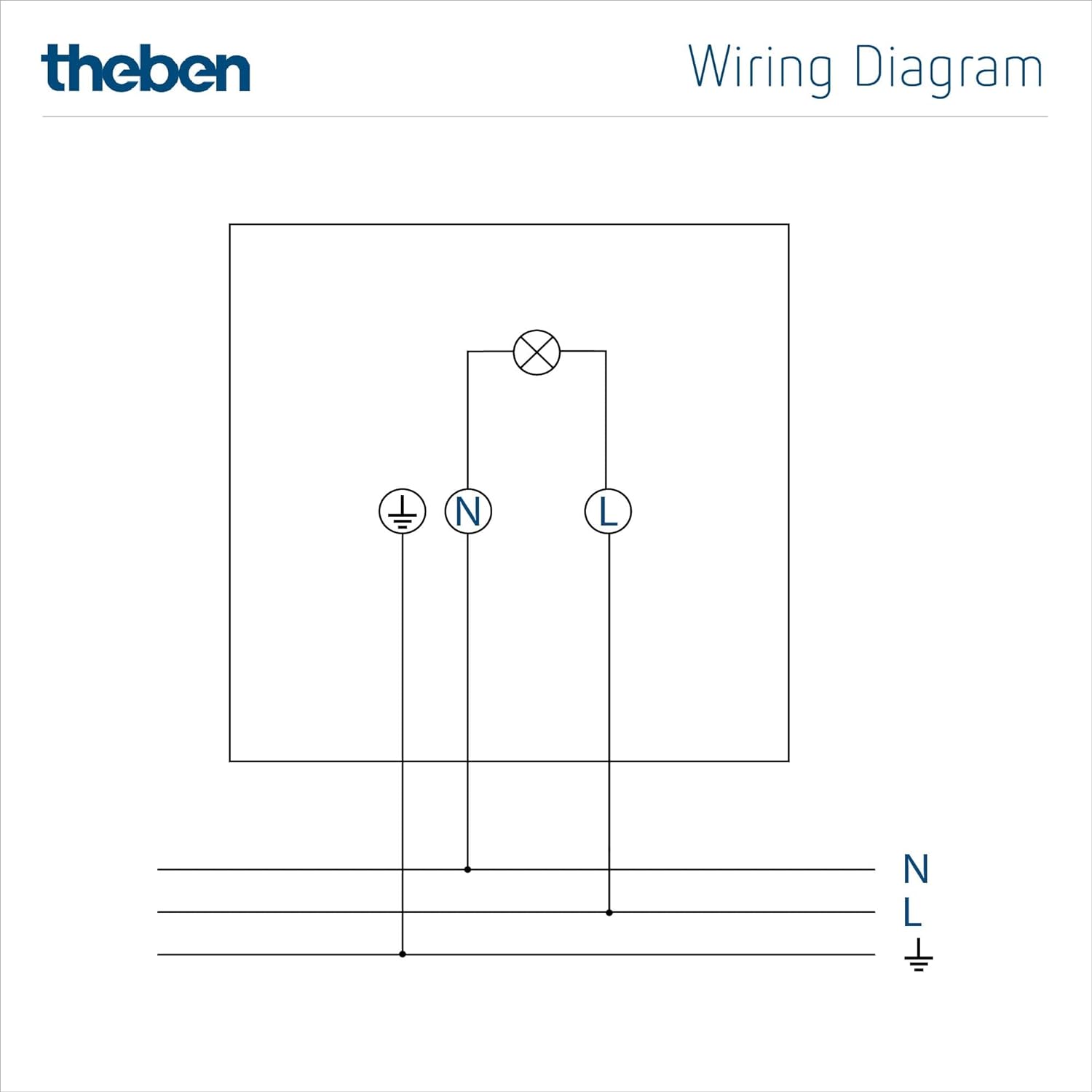 LED-Strahler theLeda S20L WH Anschlussbeispiel